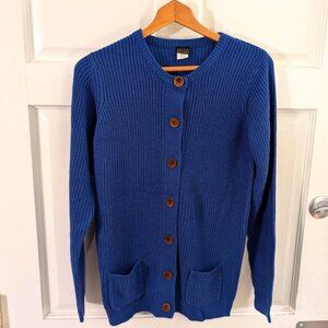 Womens Blue Cardigan Size Small by Salon Studio